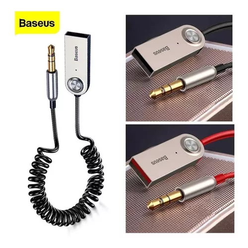 Receptor Bluetooth Auto Baseus Usb A Auxiliar 3.5mm Usb- Aux