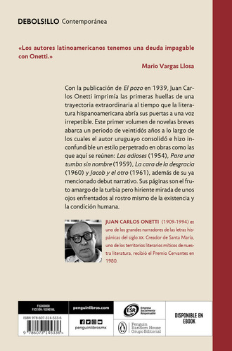 El pozo. Novelas breves 1, de Onetti, Juan Carlos. Contemporánea Editorial Debolsillo, tapa blanda en español, 2016