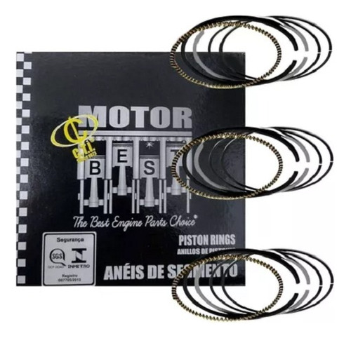 Jogo De Anel P/2 Cil. Motor Maxion Hs 2.5 8v. Ford F1000