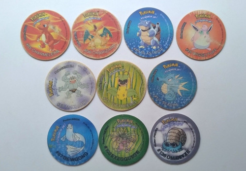10 Tazos Pokémon 1998 Originales De Época. J