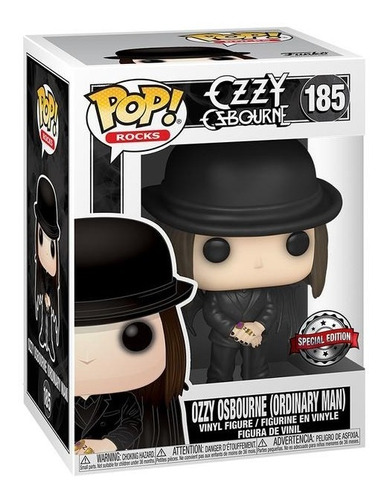 Funko Pop Ozzy Osbourne (ordinary Man) #185 Special Edition 