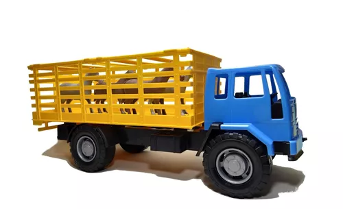 Caminhão de Brinquedo Boiadeiro Cowboy Truck com Animais