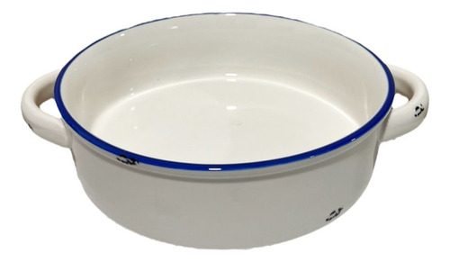 Plato Bowl Sopero Decorativo Diseño Liso Redondo Asas