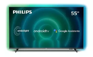 Smart Tv Philips 55 Cinza Ambilight Uhd Led 4k 55pug7906/78