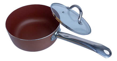 Cacerola 20cm Antiadherente Cobre Con Mango Cool Bazar