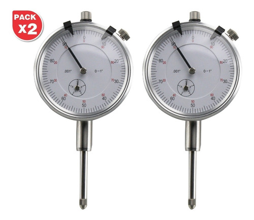 2 Relojes Indicadores De Caratula De 1 PuLG X 0.001 PuLG