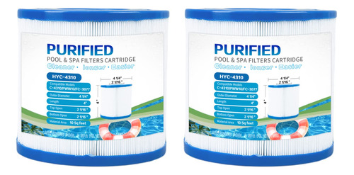 Purified C- Cartucho Filtro Spa Piscina Sustituye Pww10, Fi.