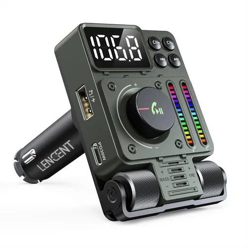 Transmisor Fm Bluetooth 5.3 Para Automóvil Con Carga Rápida