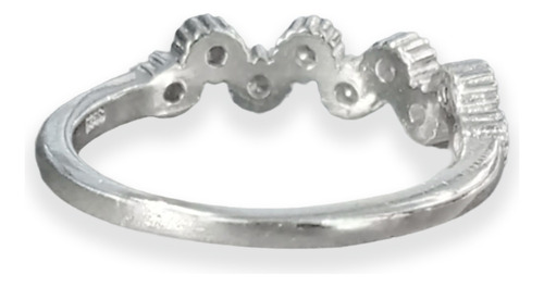 Imagen 3 de 6 de Anillo Plata Italiana 925 Modelo Oba