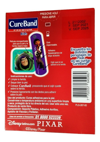 Curitas Cureband Disney Pixar Los Increíbles - 20 Pz