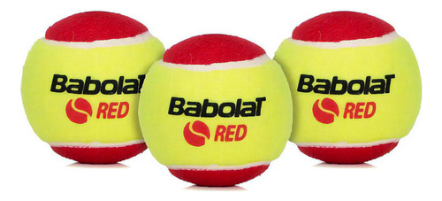 Bola De Tênis Babolat Felt X3 Vermelha Estágio 3