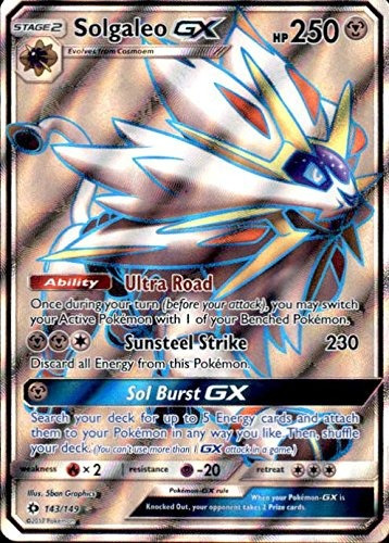 Solgaleo-gx - 143/149 - Full Art Ultra Rara - Pokemon Sol Y 