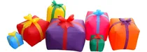 Comprar 7 Cajas De Regalo Inflables Luz Led De 6 Pies Decoraciã...