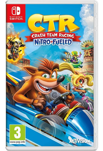 Crash Team Racing Nitro Fueled Nintendo Switch Novo Físico