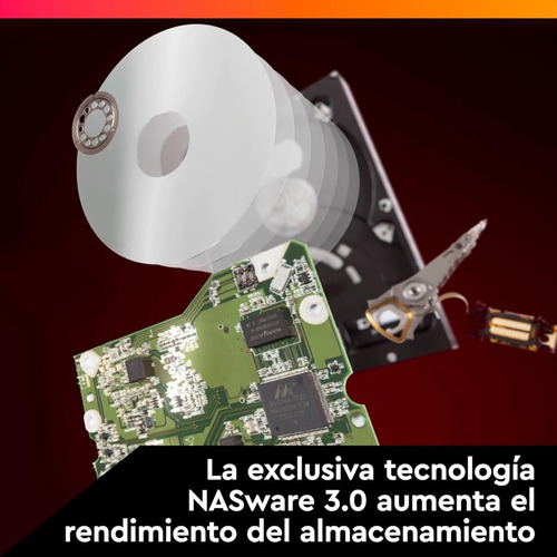 Disco Duro Sata 6tb western Digital red Plus 5400rpm Nas Color Rojo