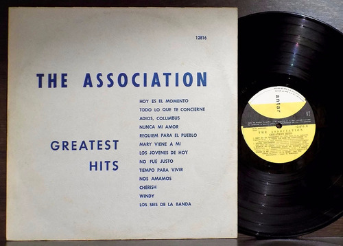 The Association Greatest Hits 1969 Lp Uruguay Dif Tapa Psych
