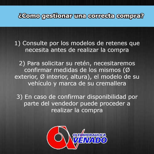 Imagen 5 de 6 de Reten Sector Caja De Dirección Hidráulica Chevrolet S-10