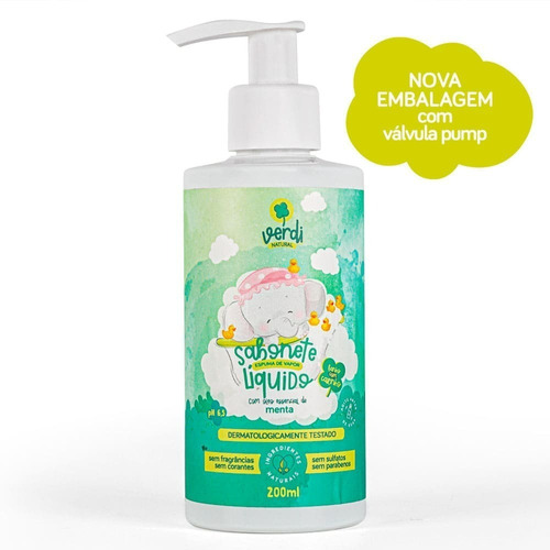 Sabonete Líquido Vegano Verdi Natural ® Espuma De Vapor