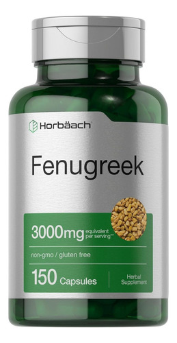 Fenogreco De 3000 Mg Horbäach 150 Cápsulas