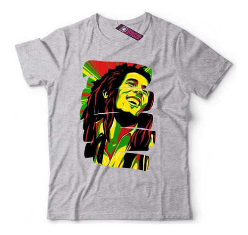 Remera Bob Marley Reggae Pop Art 5  Dtg Premium