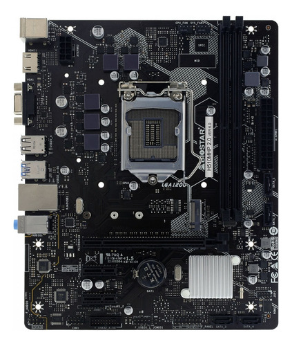 Placa Mãe Biostar H510m 2.0 Motherboard Lga 1200 Preto