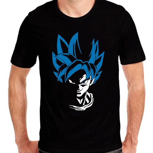 Remera Dragón Ball Z Negra Goku Dios Super Sayayin Nene Nen