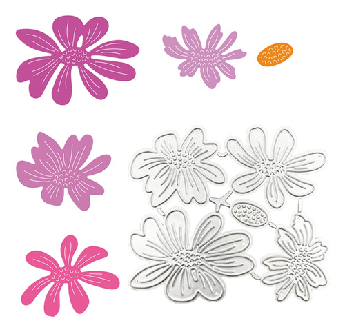 Troqueles Para Cortar Metal Con Forma De Flor (1 #mold), Pla