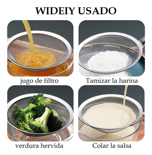Colador De Cocina Acero Inoxidable, 4 Pcs Coladores De Malla