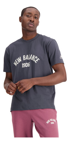Remera New Balance De Hombre - Mt33554ack