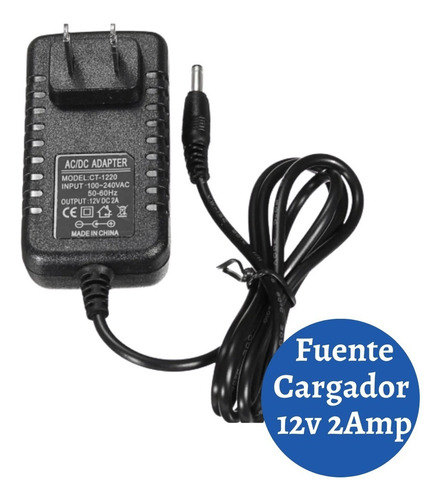 Imagen 1 de 2 de Transformador 12v 2amp Fuente Para Dvr Cctv Y Decodificador