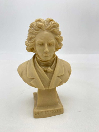 Escultura Busto Lv Beethoven En Resina Italiana