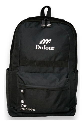 Mochila Deportiva Urbana Mochilas Mujer Hombre Impermeable Negro Liso