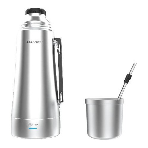 Termo Peabody Pe-et1000s E-termo A.inox 1lt Mate/bombilla