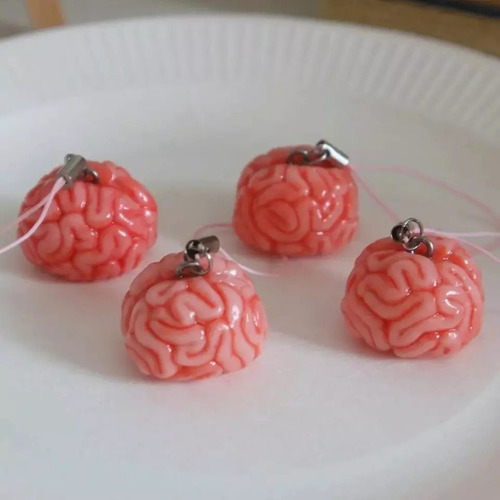 Ghost Store Llavero Cerebro Resina Unico Accesorio Halloween