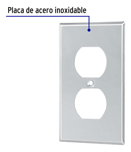 Placa De Acero Inoxidable Dúplex Standard Volteck 46545