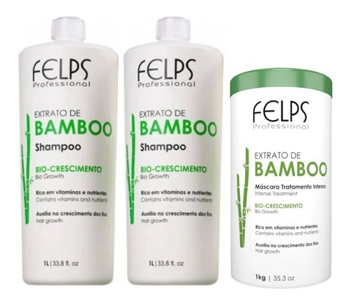 Felps Bamboo 2 Shampoo 1l + Máscara 1kg + Brinde