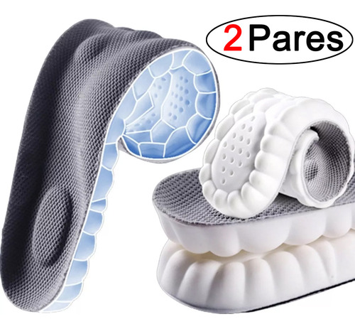 2 Plantilla Deportiva De Silicona 4dsuaves Y Muy Elásticas