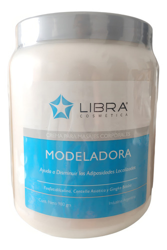 3 Crema Modeladora Para Masajes 980gr. - Libra Cosmetica Fragancia Suave
