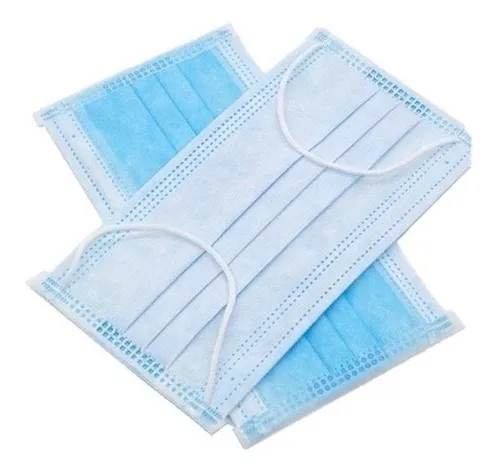 comprar Cubrebocas Mascarilla Tricapa Termosellado Plisado 50 Pz Color Azul