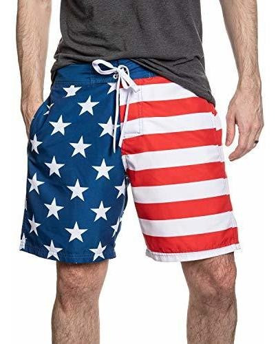 Calhoun Men's Americana Usa Bandera Cuarto De Julio Vt7yd