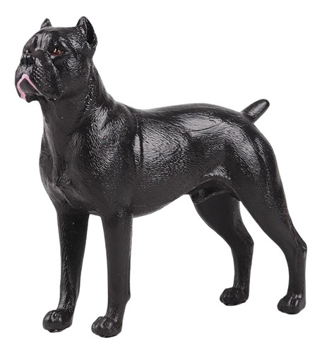 Estatuilla De Perro Grande Realista, Juguetes Cathrow Negro