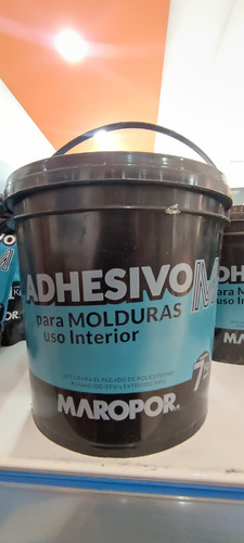 Pegamento Sellador Para Molduras Maropor Balde 7 Kg Blanco