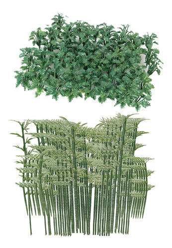 Imagen 1 de 6 de 100x Árboles De Bambú + 50x Cobertura De Suelo Modelo De