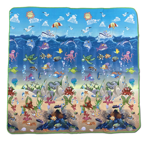 Alfombra Infantil Anti Golpes Bebe 180 Cm X 200 Cm Pettish