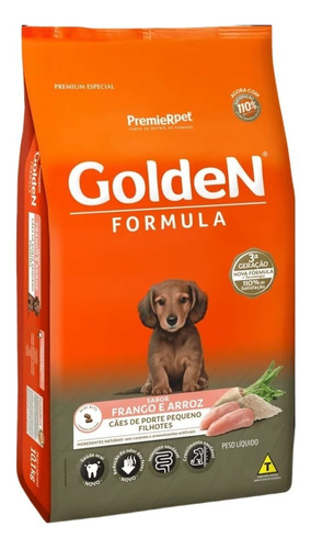 Ração Cães Golden Filhote Mini Bits Frango/arroz 01kg