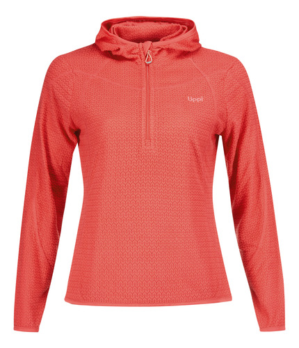 Poleron Mujer Lippi Jacaranda Nano-f 1/4 Zip Hoody Rojo Cora