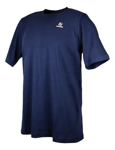 Remera Topper Hombre Basica Azul Cross