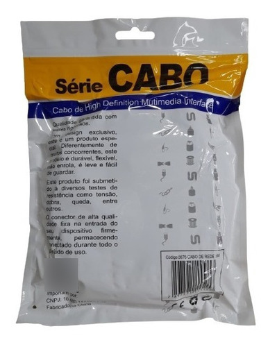 Cabo De Rede 5m Cat5e Azul Para Internet Conector Rj45