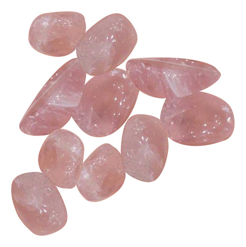 Pedras De Cascalho De Cristal Caído Rosa 100g Para Artesanat