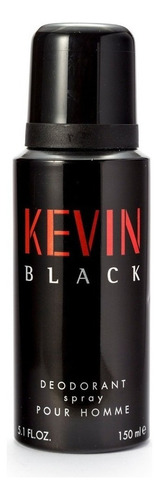 Kevin Black Deodorant Spray Pour Homme X150ml- Kevin